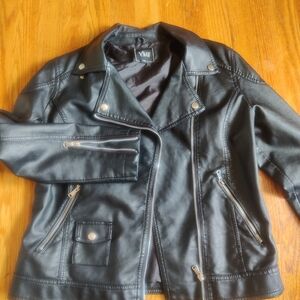 YMI Black Faux Leather Jacket